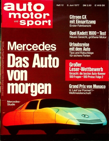 Deckblatt Auto Motor und Sport (12/1977)